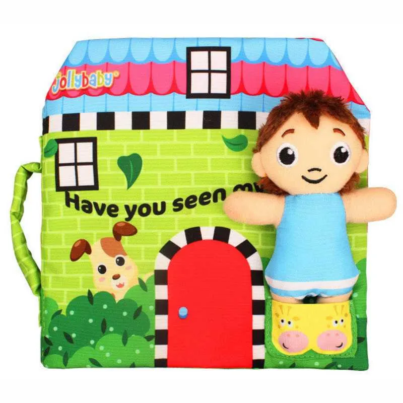 JollyBooks Baby Learn Touch & Feel Crinkle Soft Books