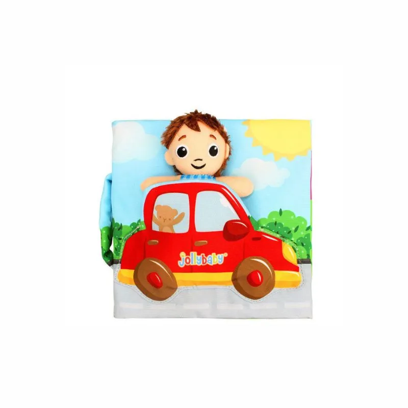 JollyBooks Baby Learn Touch & Feel Crinkle Soft Books