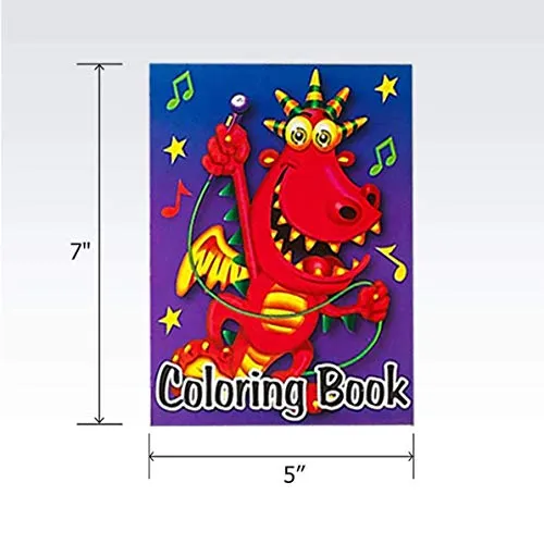 Kicko Mini Coloring Book 12 Assorted Activity Sheets 6 Pages Each Perfect Kids