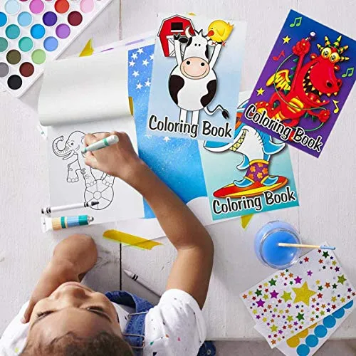 Kicko Mini Coloring Book 12 Assorted Activity Sheets 6 Pages Each Perfect Kids