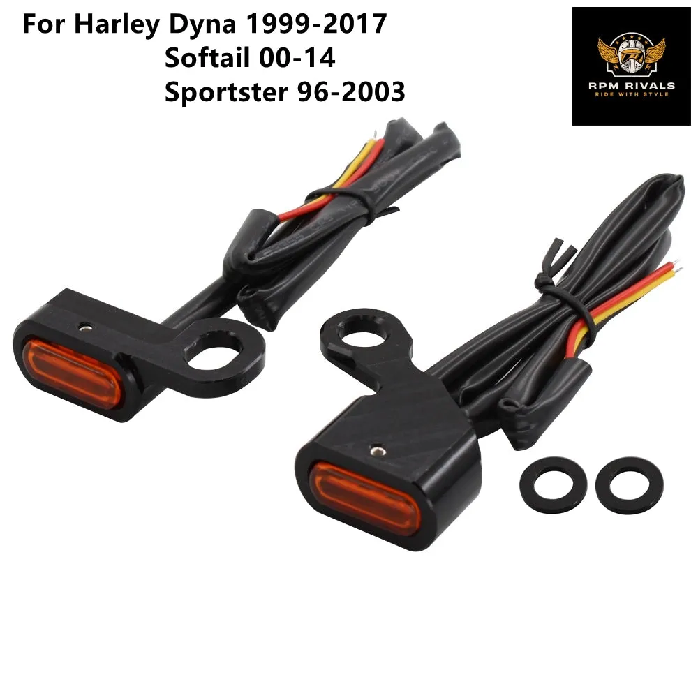 Motorcycle Mini LED Turn Signal Light Running Indicator Lamp For Harley Dyna 1996-2017 Softail Sportster XL 96-2003