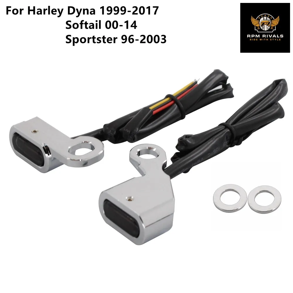 Motorcycle Mini LED Turn Signal Light Running Indicator Lamp For Harley Dyna 1996-2017 Softail Sportster XL 96-2003