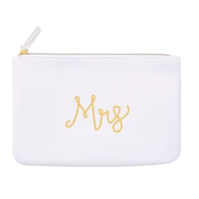 Mrs Bridal Zipper Pouches