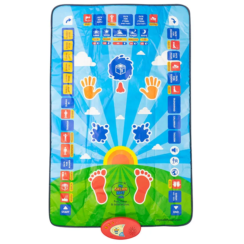 My Salah Mat (Original) - Educational Interactive Prayer Mat - With Free Gift of One-Year Subscription to Noorart App