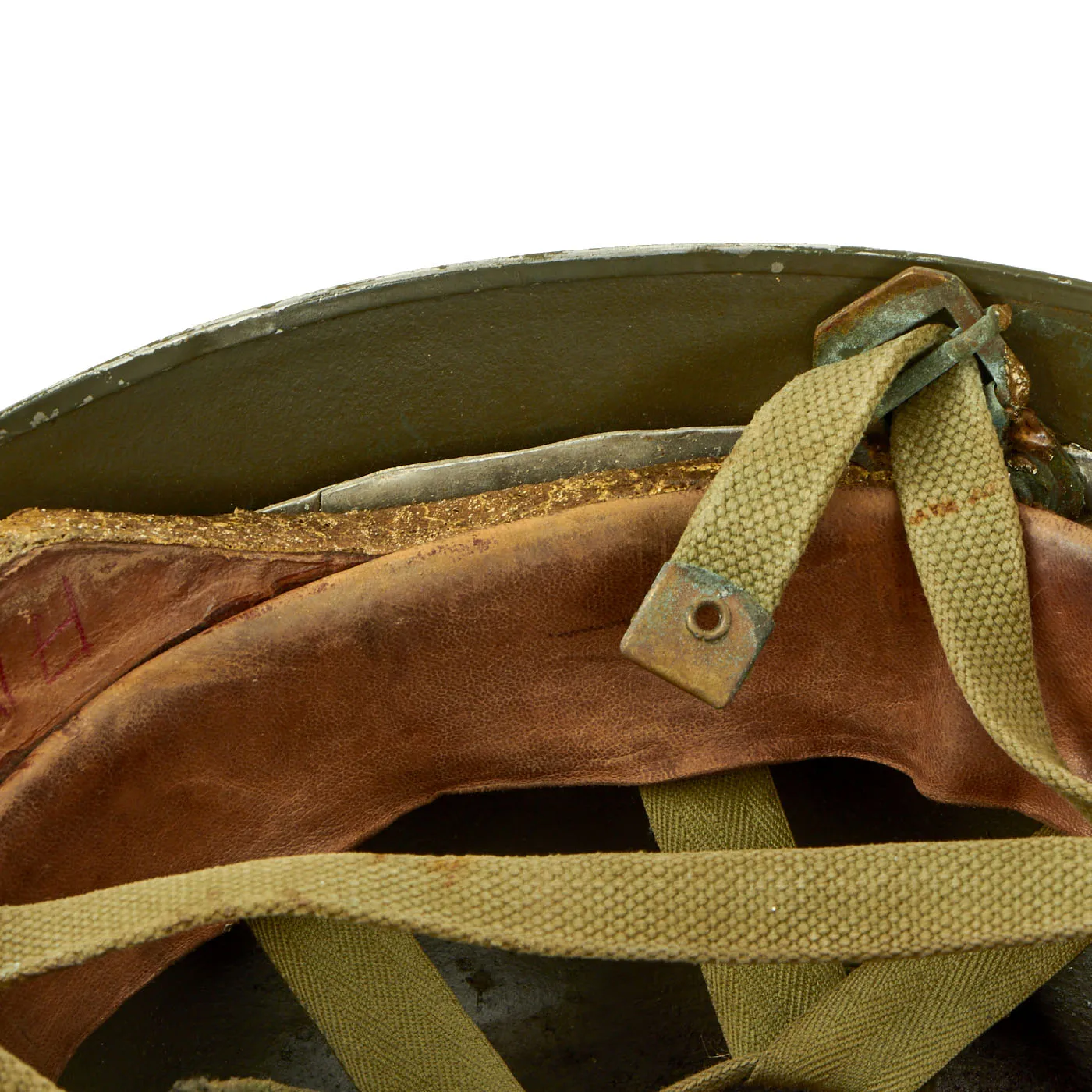 Original Belgian Post WWII British Style Paratrooper Helmet - Paracommando Regiment