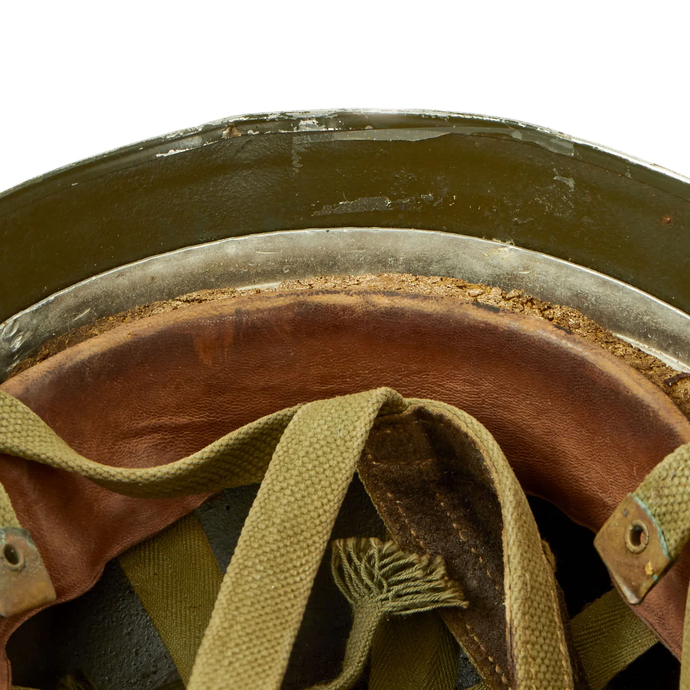 Original Belgian Post WWII British Style Paratrooper Helmet - Paracommando Regiment