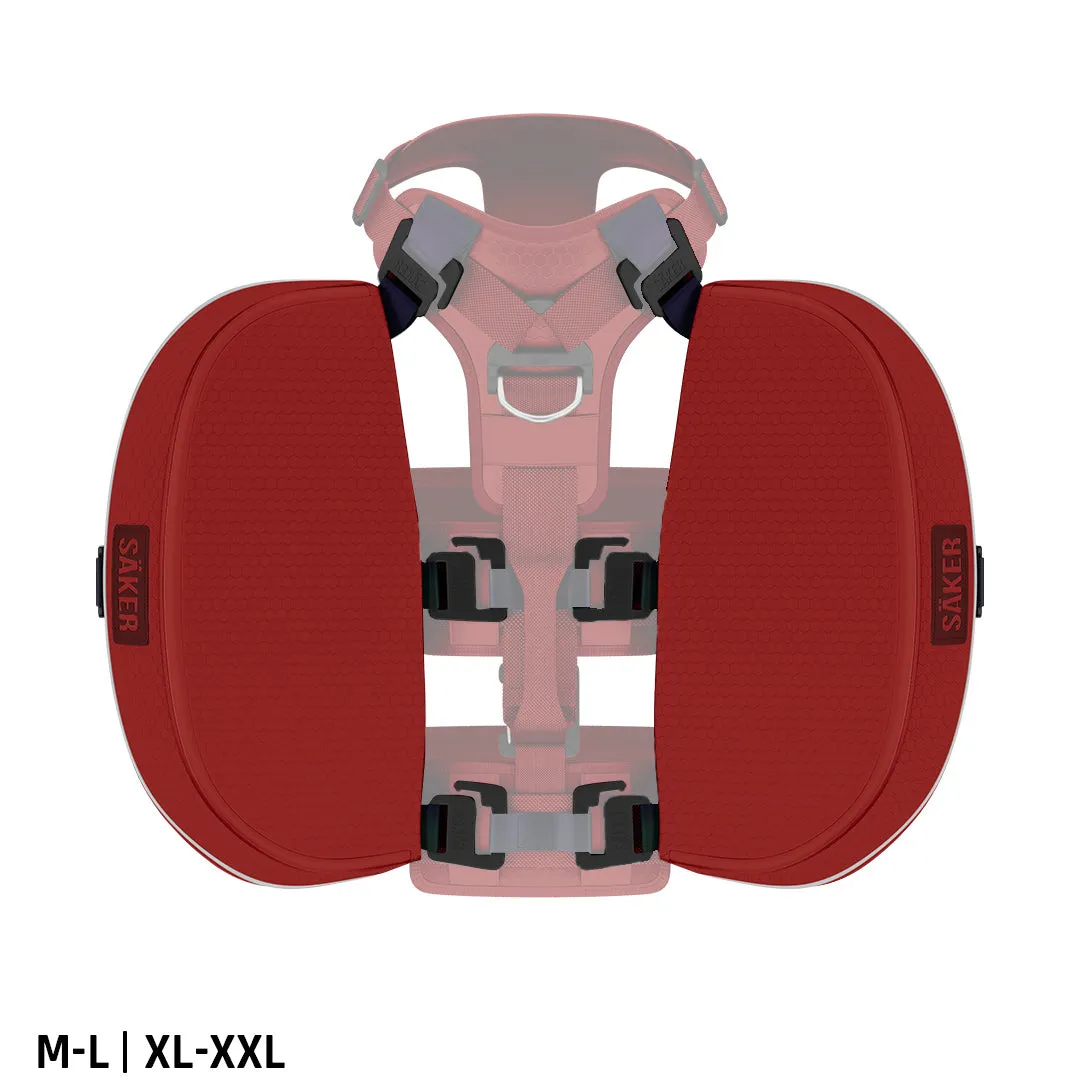 Pair of Ascension Pouches - Blazing Red (STAINED)
