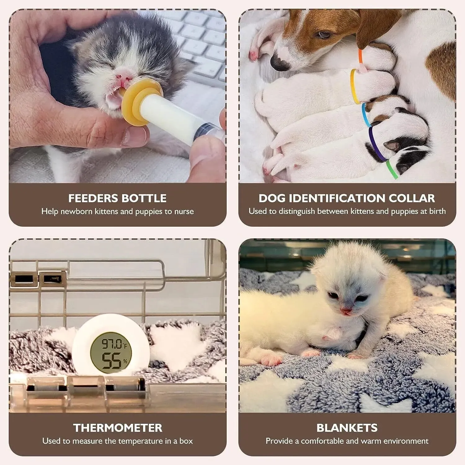 Pet Oxygen Cage and Puppy Incubator with Heating -  Incubator for Newborn Puppies and Kittens 
great for breeders and rescues.