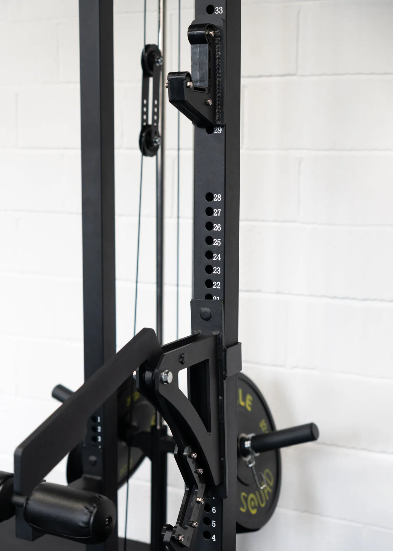Phase 2 Quarter Squat Rack with Plate-Loaded Pulley