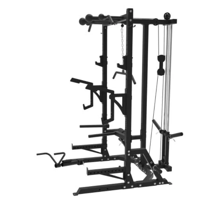 Phase 2 Quarter Squat Rack with Plate-Loaded Pulley