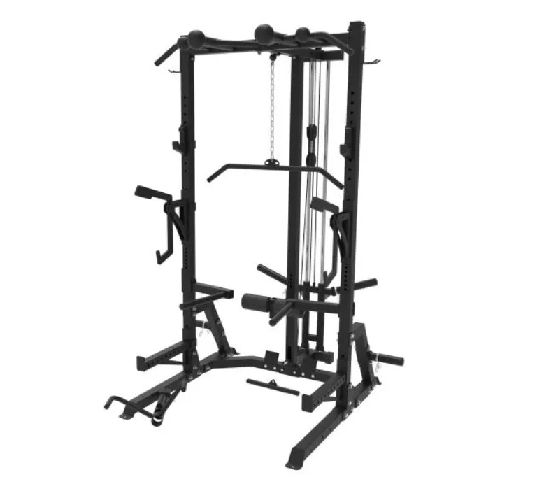 Phase 2 Quarter Squat Rack with Plate-Loaded Pulley