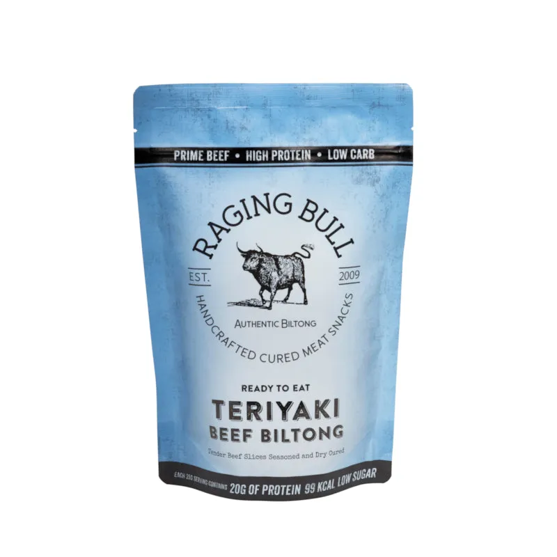 Raging Bull Beef Biltong 4 Pouches