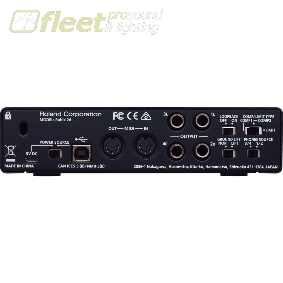 Roland RUBIX24 USB Audio Interface for MAc, PC, & iPad