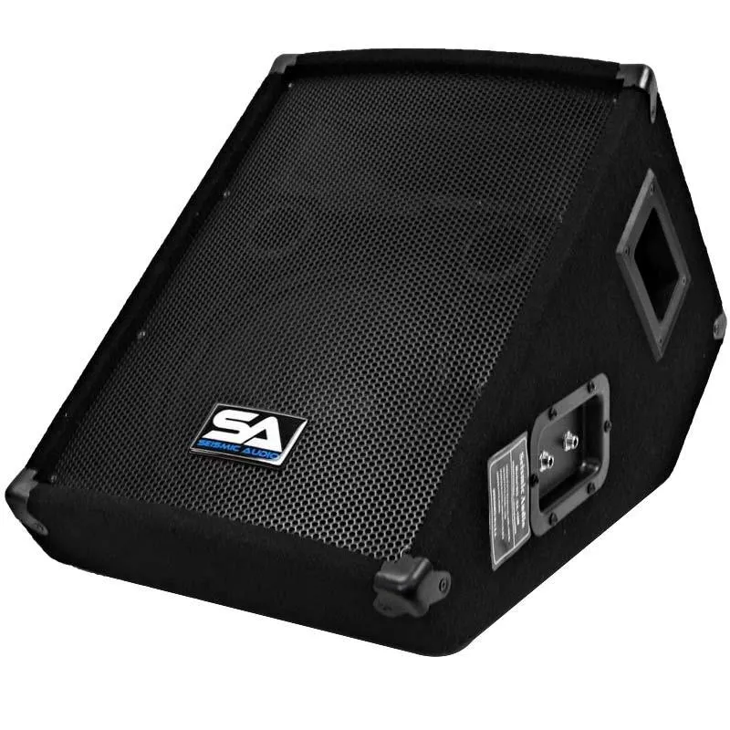 SA-10M Pair Passive 10" Wedge Floor Stage Monitors Speakers