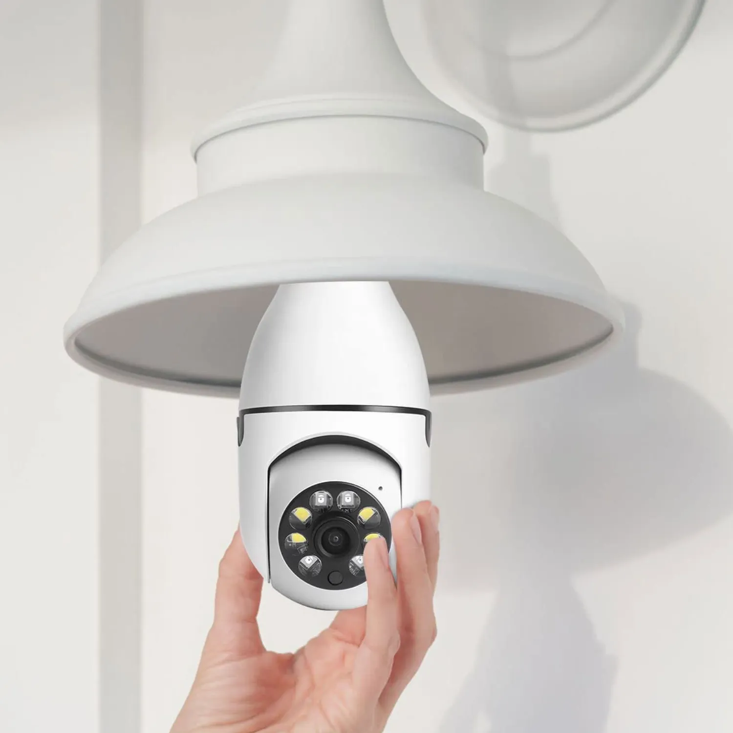 Smart Wifi Indoor / Outdoor Light Bulb Security Camera