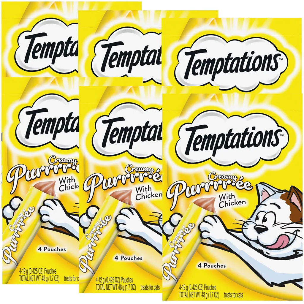 Temptations Creamy Puree with Chicken Lickable Cat Treats, 1.7-oz