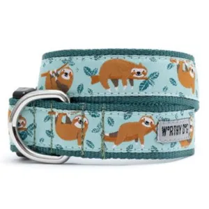 The Worthy Dog Sloth Dog Collar