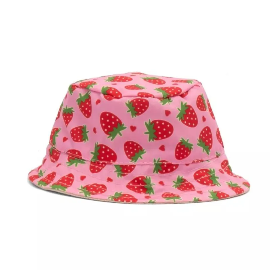 The Worthy Dog Strawberries Bucket Hat Dog Accessory