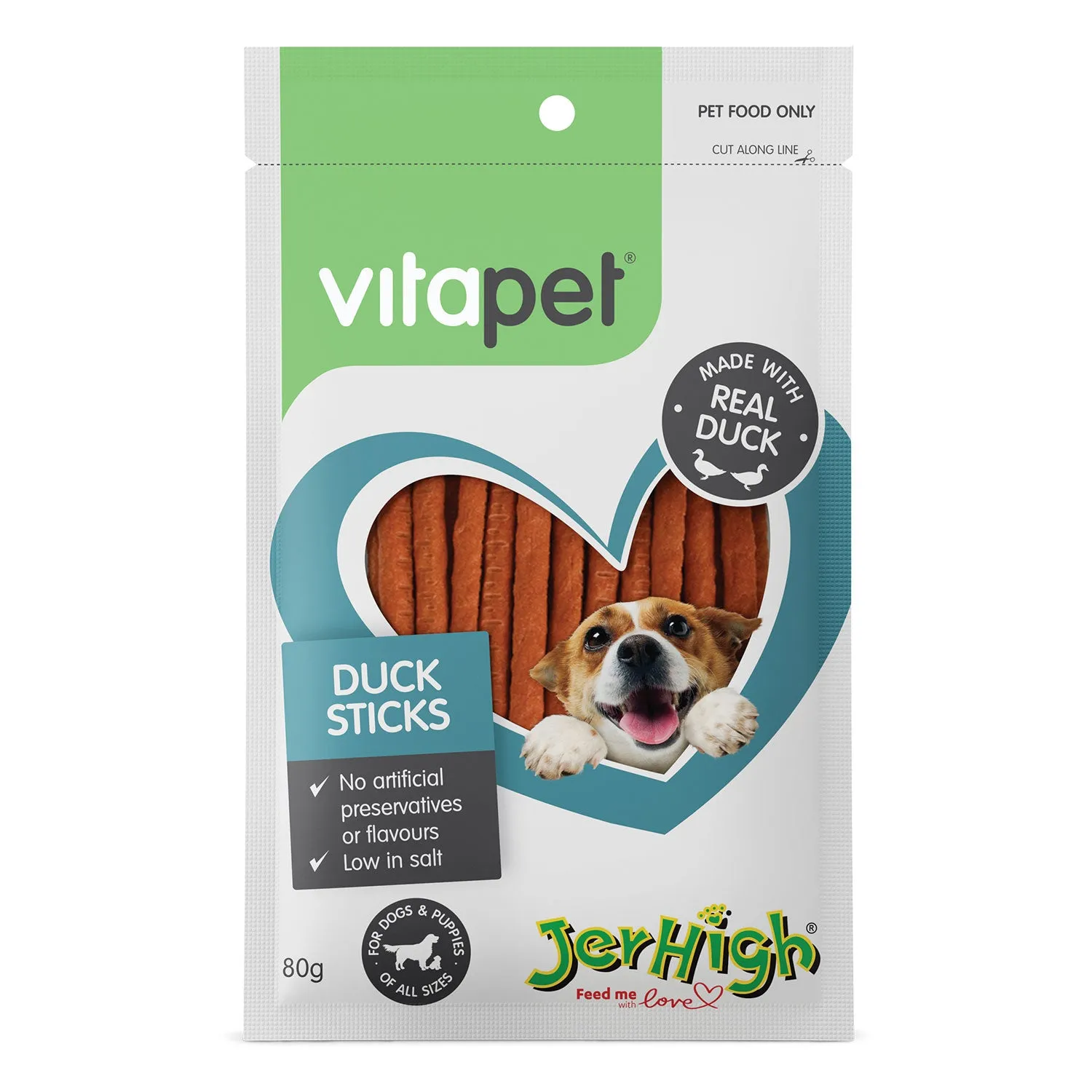 VitaPet Duck Sticks Dog Treats 80g