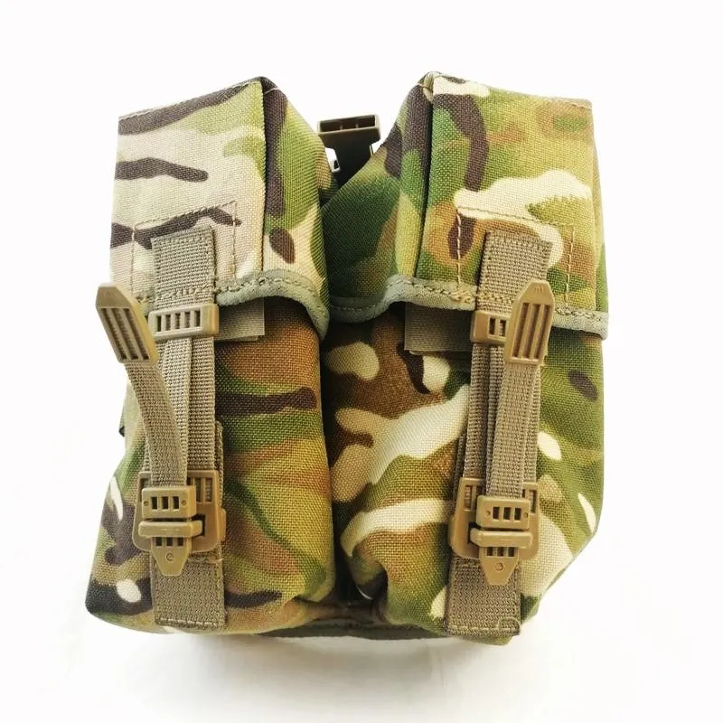 Webbing: Pouch. P.L.C.E. Double Ammo Pouch. British. Used/Graded / New. M-T.P.