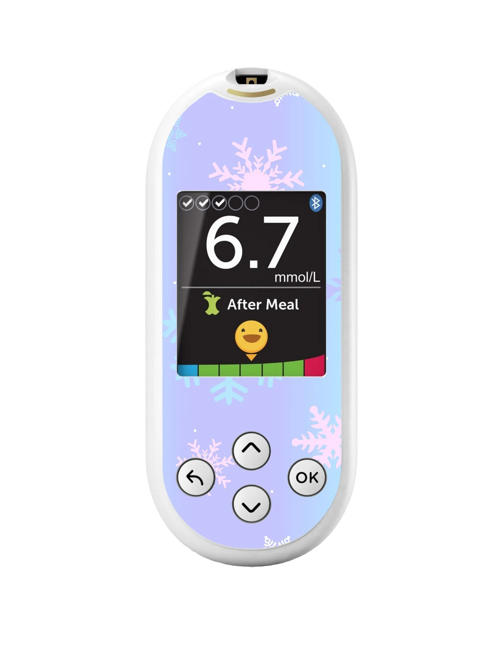 Winter Snowflake for OneTouch Verio Reflect Glucometer